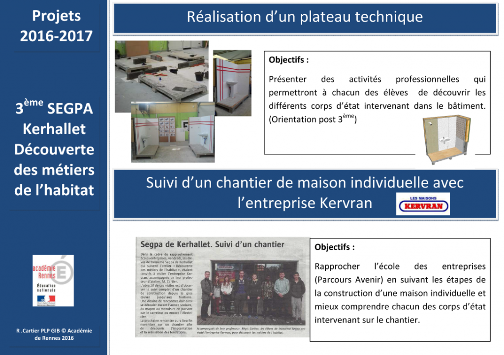 Plan de formation 3ième – SEGPACAP